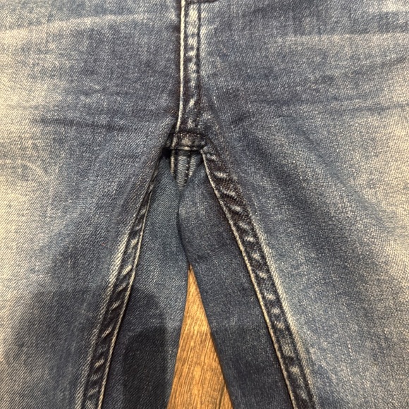 Free People Busted Knee Skinny Jeans Turquoise - Picture 5 of 9